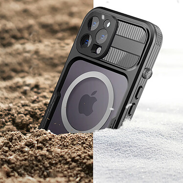 Acheter Redpepper Coque Intégrale pour iPhone 14 Pro Waterproof IP68  Contour Noir