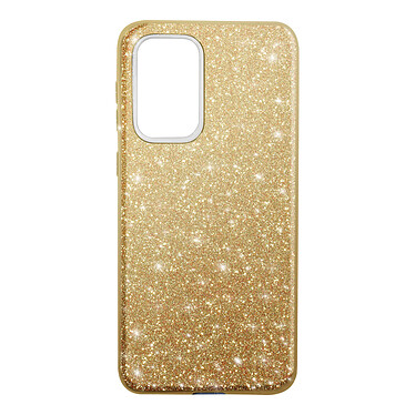 Avizar Coque pour Samsung Galaxy A33 5G Paillette Feuille Amovible Silicone Semi-rigide  doré