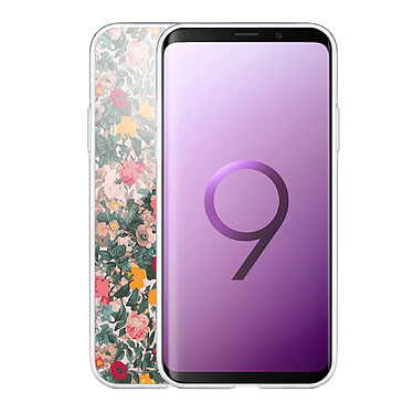 Avis LaCoqueFrançaise Coque Samsung Galaxy S9 Plus 360 intégrale transparente Motif Fleurs Beige et Rose Tendance