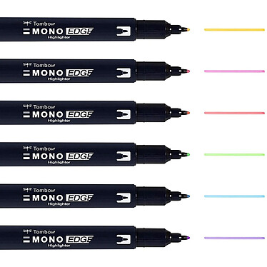 Acheter TOMBOW Pochette de 6 surligneurs Double Pointe MONO edge