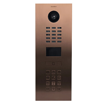 Doorbird - Portier vidéo IP avec lecteur de badge RFID encastré - D2101KV-V2-EA BRONZE