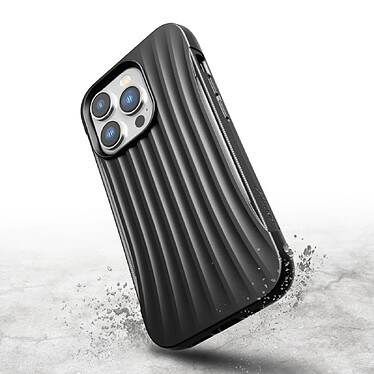 Avis Raptic Coque pour iPhone 14 Pro Clutch Shockproof 3M avec motif rayures Noir