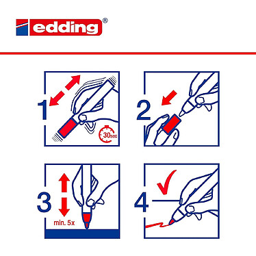 Avis EDDING Marqueur craie liquide 4095 Etui de 4 Assortis b2b 2-3 mm