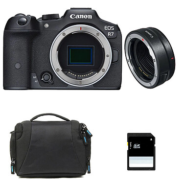 CANON EOS R7 + Sac + Carte SD 8 Go + Bague EF-EOS R