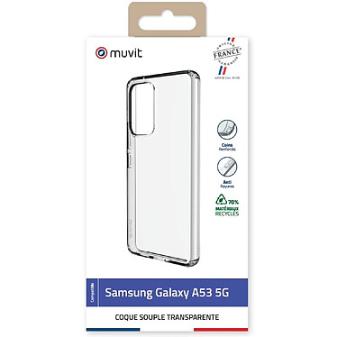 Avis Muvit Coque pour Samsung Galaxy A53 5G Recyclée Transparent