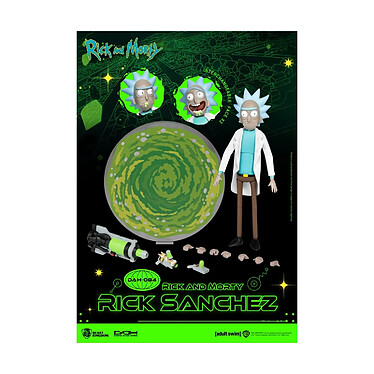 Rick et Morty - Figurine Dynamic Action Heroes 1/9 Rick Sanchez 23 cm pas cher