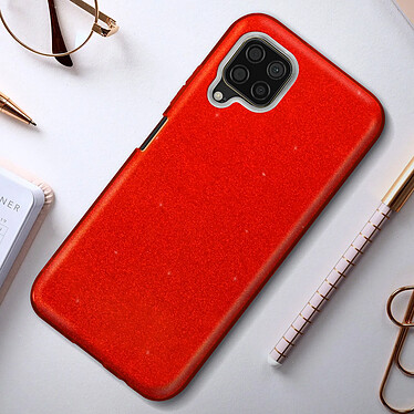 Avis Avizar Coque Huawei P40 Lite Paillette Amovible Silicone Semi-rigide Rouge