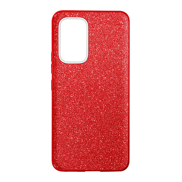 Avizar Coque pour Samsung Galaxy A53 5G Paillette Amovible Silicone Semi-rigide rouge