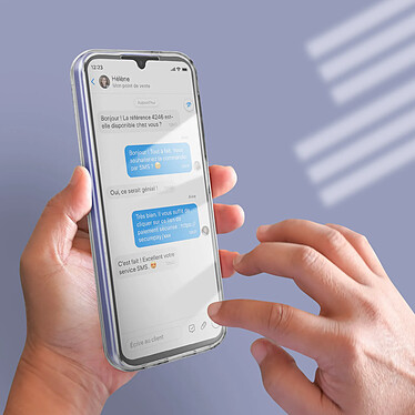 Acheter Avizar Coque Intégrale pour Samsung Galaxy A34 5G Arrière Rigide et Avant Souple Transparent