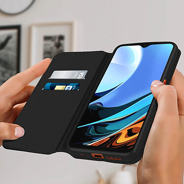 Avis Avizar Housse Xiaomi Redmi 9T Étui Folio Portefeuille Fonction Support Noir