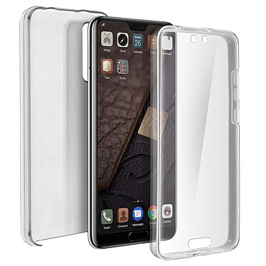 Avizar Coque Huawei P20 Pro Protection Silicone + Arrière Polycarbonate - Transparent