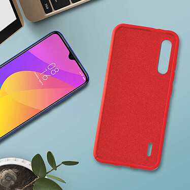 Avis Avizar Coque Xiaomi Mi 9 Lite Silicone Semi-rigide Mat Finition Soft Touch Rouge