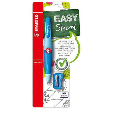 STABILO Porte-mine d'apprentissage easYergo 3.15, bleu pour droitiers