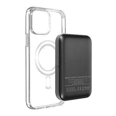 Swissten Coque Apple iPhone 12 Pro Max et Powerbank 5000 mAh Magsafe  Transparent