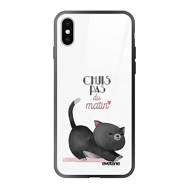 Evetane Coque en verre trempé iPhone Xs Max Chuis pas du matin