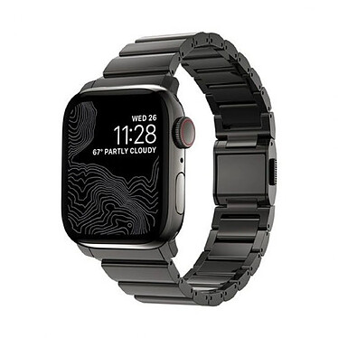 Nomad Bracelet Acer pour Apple Watch 6-9 et SE 38-40-41mm Graphite