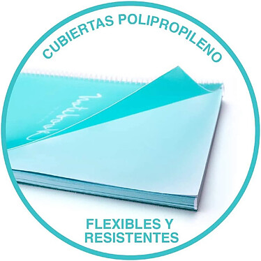 Avis MIQUELRIUS Cahier A4 à Spirale Micro-perforé 80 Feuilles 90g Couv PP Turquoise