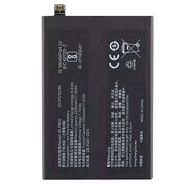 Clappio Batterie interne pour Oppo Find X5 Lite 2250mAh modèle BLP855 Noir