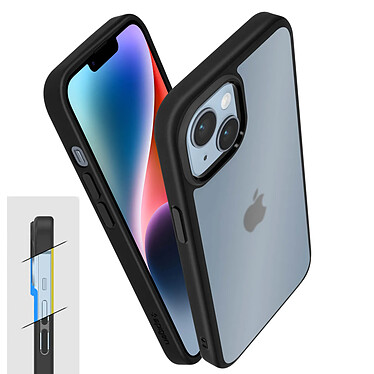 Acheter Spigen SGP Coque Spigen iPhone 14 Plus Dos Givré Contour Noir Antichoc Série Ultra Hybrid