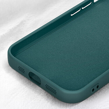 Avis Avizar Coque Silicone pour iPhone 15 Plus Caméra Protégée Doux au Toucher  Vert Foncé