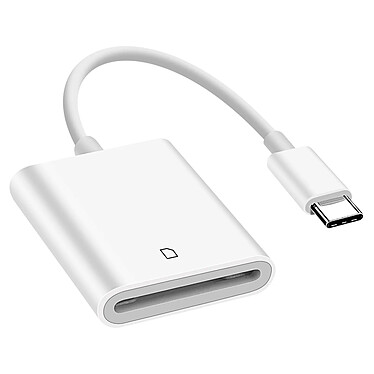 Avizar Lecteur Carte SD, Adaptateur USB-C  Blanc