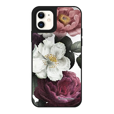 LaCoqueFrançaise Coque iPhone 12 Mini miroir Fleurs roses Design