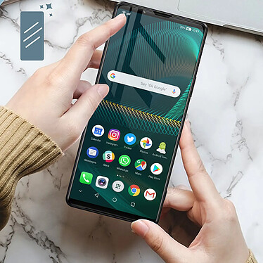 Avizar Verre Trempé Sony Xperia 5 III Dureté 9H Anti-traces Ultra-fin Transparent pas cher