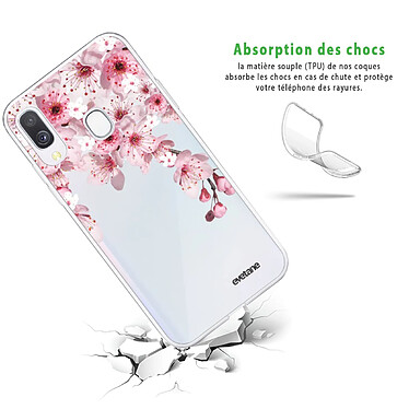 Avis Evetane Coque Samsung Galaxy A20e 360 intégrale transparente Motif Cerisier Tendance