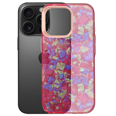 Avizar Coque pour iPhone 16 Pro Antichoc Souple Tutti Frutti Rose