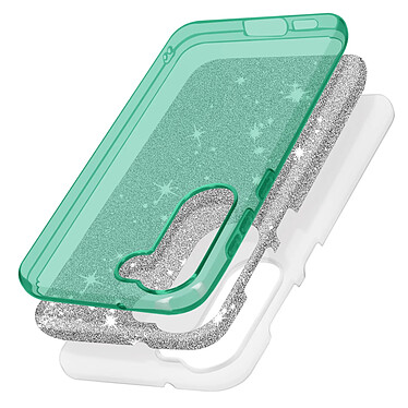 Avis Avizar Coque Paillette pour Samsung Galaxy S23 Hybride Semi-rigide  vert