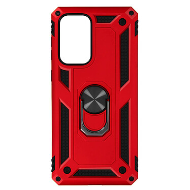 Avizar Coque pour Samsung Galaxy A33 5G Antichoc Bi-matière Bague Support Vidéo rouge