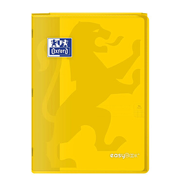 OXFORD Cahier Easybook agrafé 21x29.7cm 96 pages grands carreaux 90g jaune