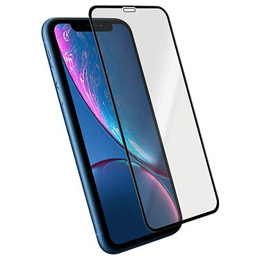 Avizar Film iPhone XR Protection écran verre trempé bords biseautés Contour Noir