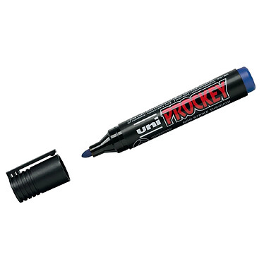 UNI-BALL Marqueur PROCKEY PM122 Pte conique moyenne 1,8 - 2,2mm Bleu x 12