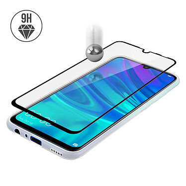 Avizar Coque Huawei P Smart 2019 / 2020 / Honor 10 Lite Silicone Film Verre Trempé noir pas cher