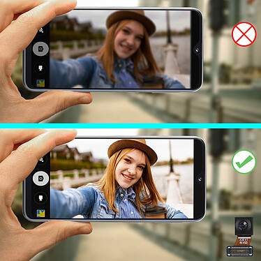 Clappio Caméra Avant Samsung Galaxy A20e Objectif de remplacement Frontal pas cher