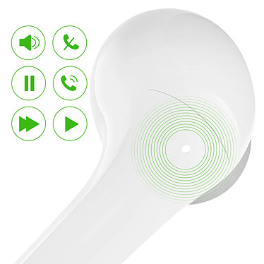 Belkin Écouteurs Sans fil Micro Anti bruit ANC Boitier Autonomie 31 heures Blanc pas cher