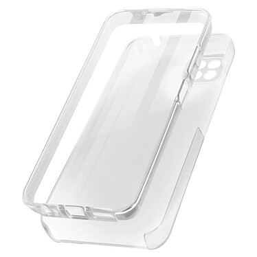 Avizar Coque Samsung Galaxy A22 5G Arrière Rigide et Avant Souple transparente