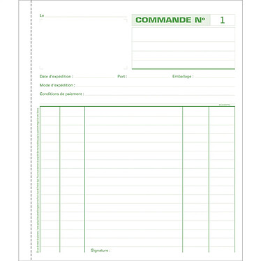 Acheter EXACOMPTA Manifold commandes 21x18cm 50 feuillets tripli autocopiants