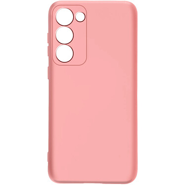 Avizar Coque pour Samsung Galaxy S23 Plus Silicone Semi-rigide Finition Douce au Toucher Fine  Rose Poudré