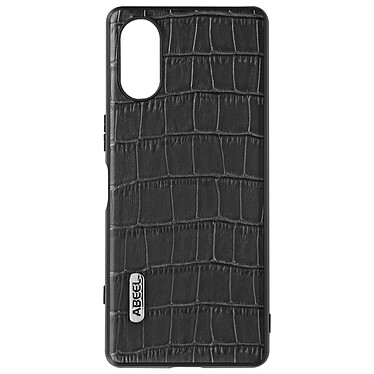 Avizar Coque Sony Xperia 5 V Cuir Croco, Série Crocs Wild  Noir