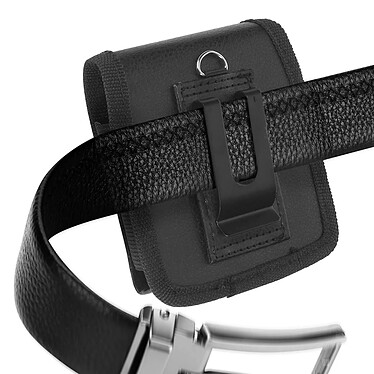 Acheter Avizar Étui Ceinture pour Samsung Z Flip Effet cuir Fixation Clip Clapet Aimanté  Noir