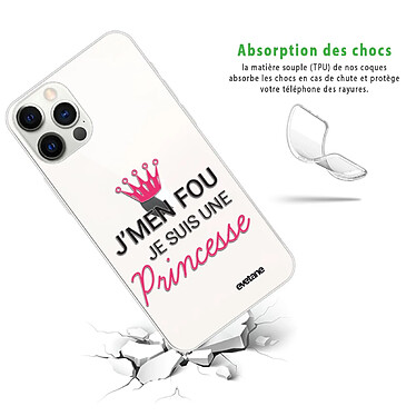 Avis Evetane Coque iPhone 12 Pro Max 360 intégrale transparente Motif Je suis une princesse Tendance