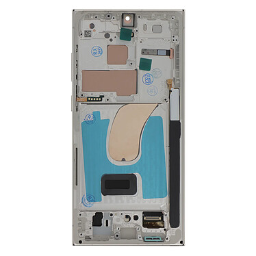 Clappio Bloc Complet pour Samsung Galaxy S23 Ultra Écran OLED et Vitre Tactile Beige