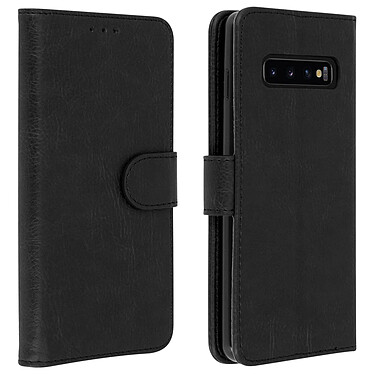 Avizar Housse Samsung Galaxy S10 Étui Portefeuille Support Stand noir