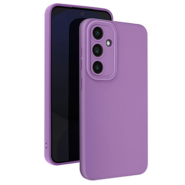 Avizar Coque pour Samsung Galaxy S24 FE Silicone Mat Bloc Caméra Protégé Violet