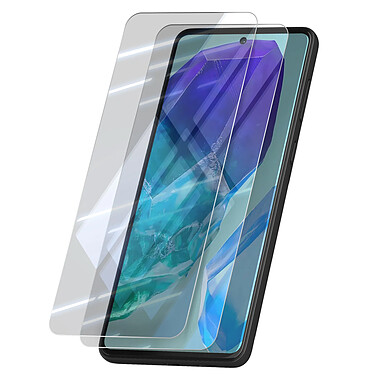 Avizar Verre Trempé pour Galaxy M55 Dureté 9H Anti-reflet Lot de 2 Transparent