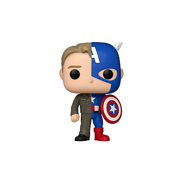 Marvel - Figurine POP! Split- Captain A/Steve R 9 cm