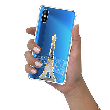 LaCoqueFrançaise Coque Xiaomi Redmi 9A Silicone antichocs Solides coins renforcés  transparente Motif Illumination de paris pas cher