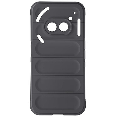 Avizar Coque pour Nothing Phone 2a et 2a Plus Antichoc Silicone texturé 3D Gris Foncé